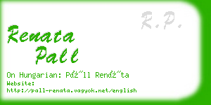 renata pall business card